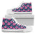 Hawaiian Shoes - Tropical Flowers With Hummingbirds Palm Leaves High Top Shoes Mens High Top White - Polynesian Pride