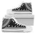 Fiji High Top Shoes - Polynesian Black Chief Version Unisex White - Polynesian Pride