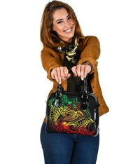 Polynesian Shoulder Handbag - Reggae Shark Polynesian Tattoo - Polynesian Pride
