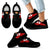 Tonga Sneakers - Tonga Flag Coat Of Arms & Wings Black & White - A0 Kid Black - Polynesian Pride