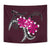 Plumeria Polynesia Pink Tapestry Wall Tapestry Red - Polynesian Pride