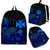 Wallis And Futuna Polynesian Backpack Turtle Hibiscus Blue Blue - Polynesian Pride