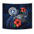 Northern Mariana Islands Polynesian Tapestry - Blue Turtle Hibiscus - Polynesian Pride