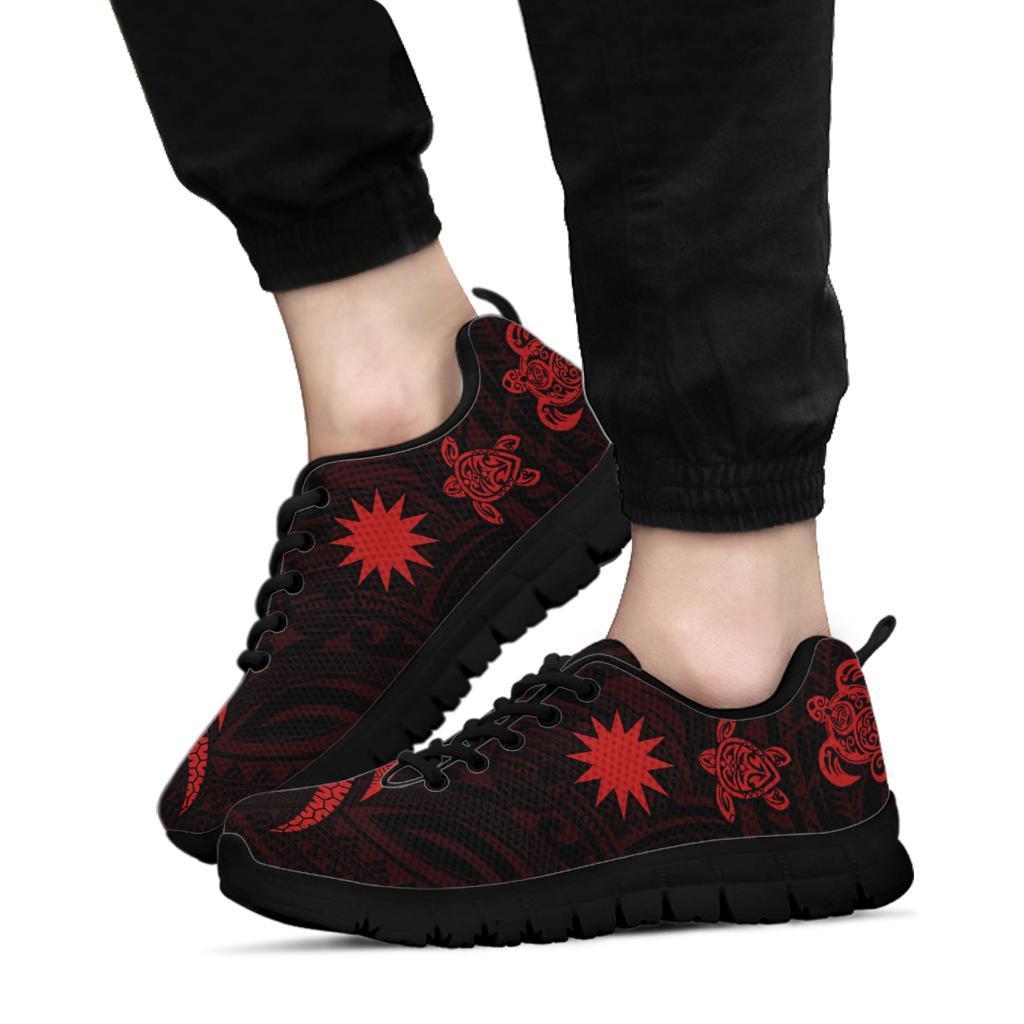 Nauru Sneaker - Red Turquoise Turtle - Polynesian Pride