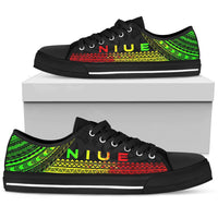 Niue Low Top Shoes - Polynesian Reggae Chief Version - Polynesian Pride