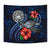 American Samoa Polynesian Tapestry - Blue Turtle Hibiscus - Polynesian Pride