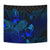 Niue Tapestry - Turtle Hibiscus Pattern Blue - Polynesian Pride