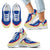 Guam Wave Sneakers - Polynesian Pattern White Gold Color Kid's Sneakers - White - Guam White - Polynesian Pride