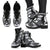 Cook Islands Leather Boots - Polynesian Tattoo Black - Polynesian Pride