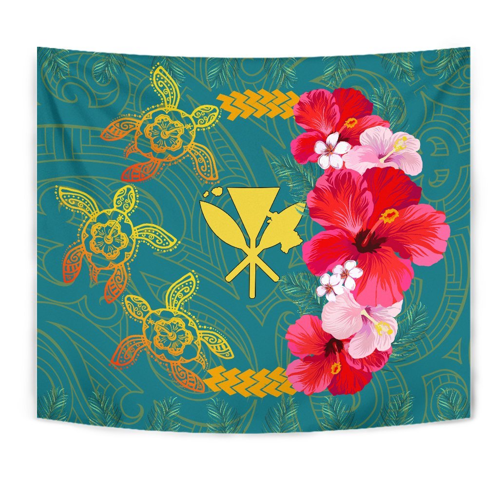 Hawaiian Turtle Tropical Polynesian - Tapestry - Azga Style - Polynesian Pride