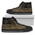 Kosrae State High Top Shoes - Gold Color Symmetry Style Unisex White - Polynesian Pride