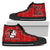 Hawaii Polynesian High Top Shoes - Kahuku High School Unisex Black - Polynesian Pride