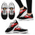 Tonga Sneakers - Tonga Flag Coat Of Arms & Wings Black & White - A0 Women Black/White - Polynesian Pride