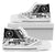 Chuuk State High Top Shoes - White Color Symmetry Style Unisex Black - Polynesian Pride