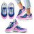 Guam Wave Sneakers - Polynesian Pattern White Pink Color Kid's Sneakers - White - Guam White - Polynesian Pride