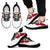 Tonga Sneakers - Tonga Flag Coat Of Arms & Wings Black & White - A0 Men White/Black - Polynesian Pride