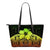 Cook Islands Small Leather Tote Bag - Hibiscus (Reggae) Art - Polynesian Pride