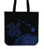 Hawaii Map Plumeria Polynesian Blue Turtle Tote Bag Tote Bag One Size Blue - Polynesian Pride