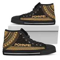 Pohnpei High Top Shoes - Polynesian Gold Chief Version - Polynesian Pride