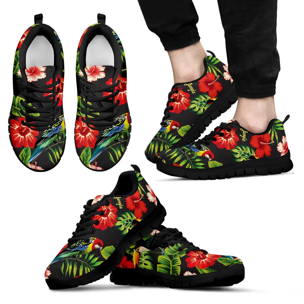 Hawaiian Tribal Sneakers 12 - J7 Men's Sneakers Black - Polynesian Pride