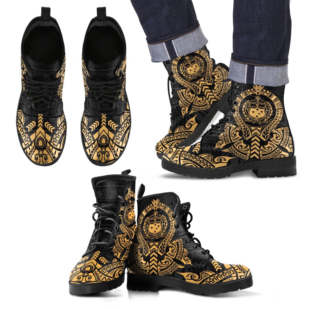 Samoa Leather Boots - Tribal Gold Gold - Polynesian Pride