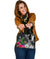 Pohnpei Shoulder Handbag - Turtle Plumeria Banana Leaf One Size Black - Polynesian Pride