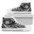 Hawaii State Tattoo Swirly White Polynesian High Top Shoes Womens High Top White - Polynesian Pride