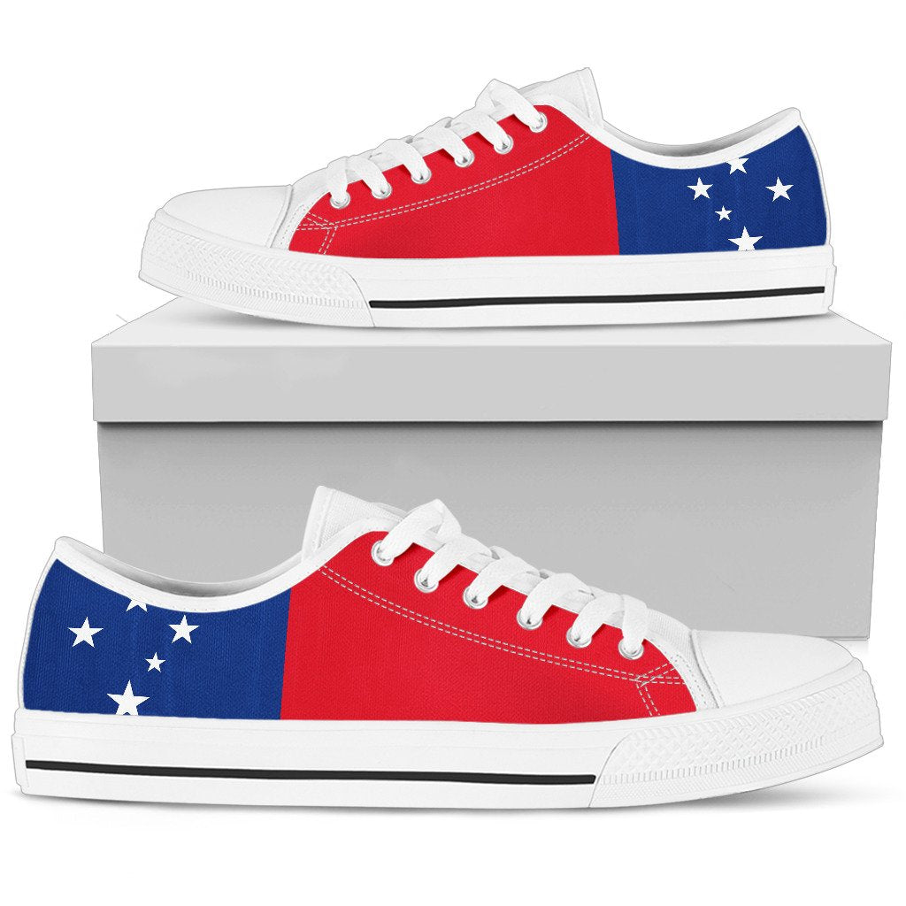 Samoa Flag Low Top Shoe - Polynesian Pride