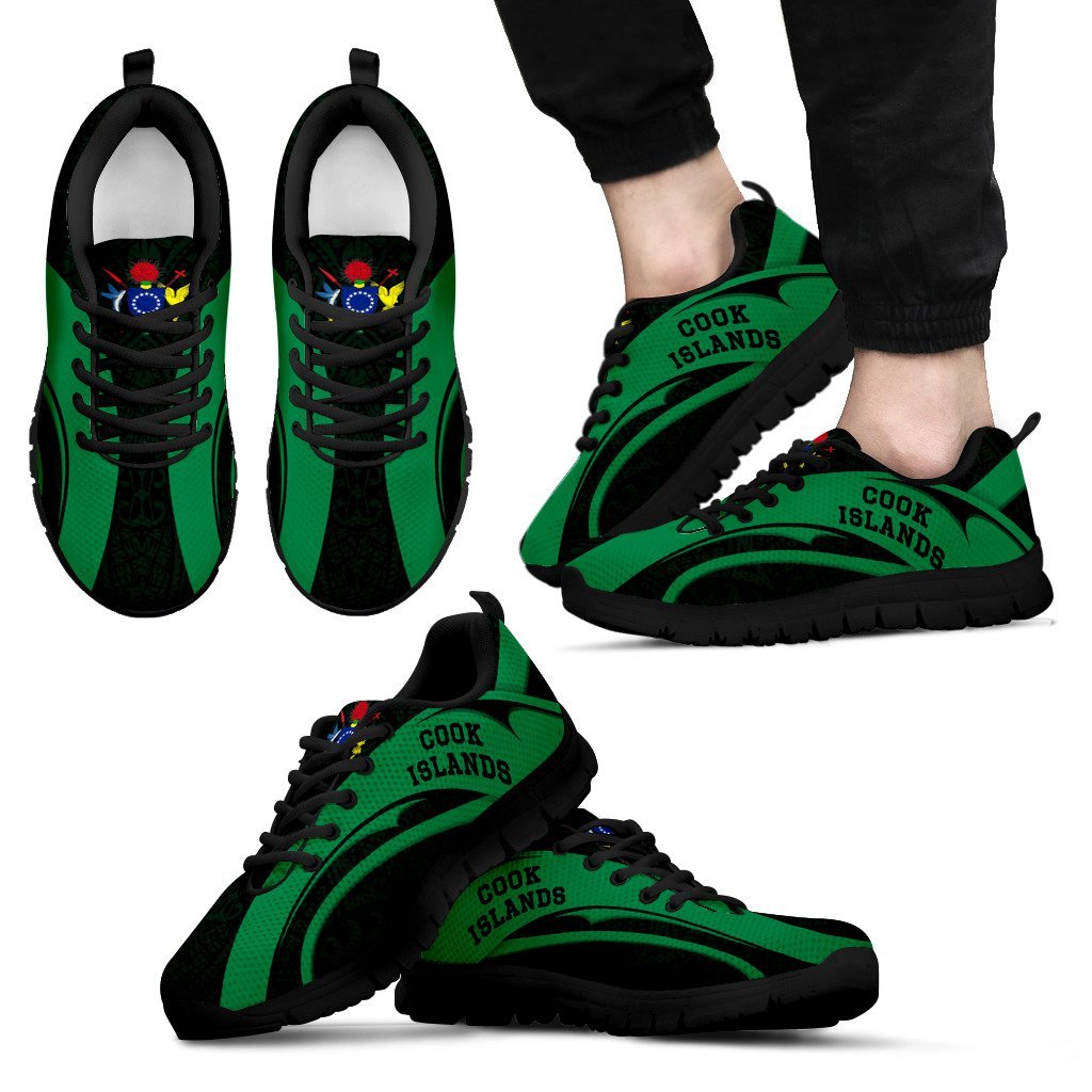 Cook Islands Sneakers - Camber Style 05 Men's Sneakers - Black - 1 Black - Polynesian Pride