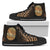 Wild Shark Polynesian High Top Shoes Unisex Black - Polynesian Pride