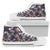 Hawaiian Shoes - Tropical Grey High Top Shoes Mens High Top White - Polynesian Pride