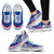 Guam Wave Sneakers - Polynesian Pattern White Blue Color Women's Sneakers - White - Guam White - Polynesian Pride