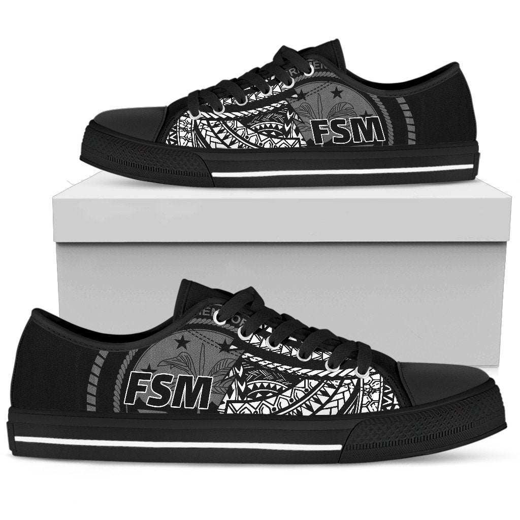 Federated States of Micronesia Pattern Low Top Shoes - Polynesian Pride