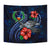 Pohnpei Polynesian Tapestry - Blue Turtle Hibiscus - Polynesian Pride