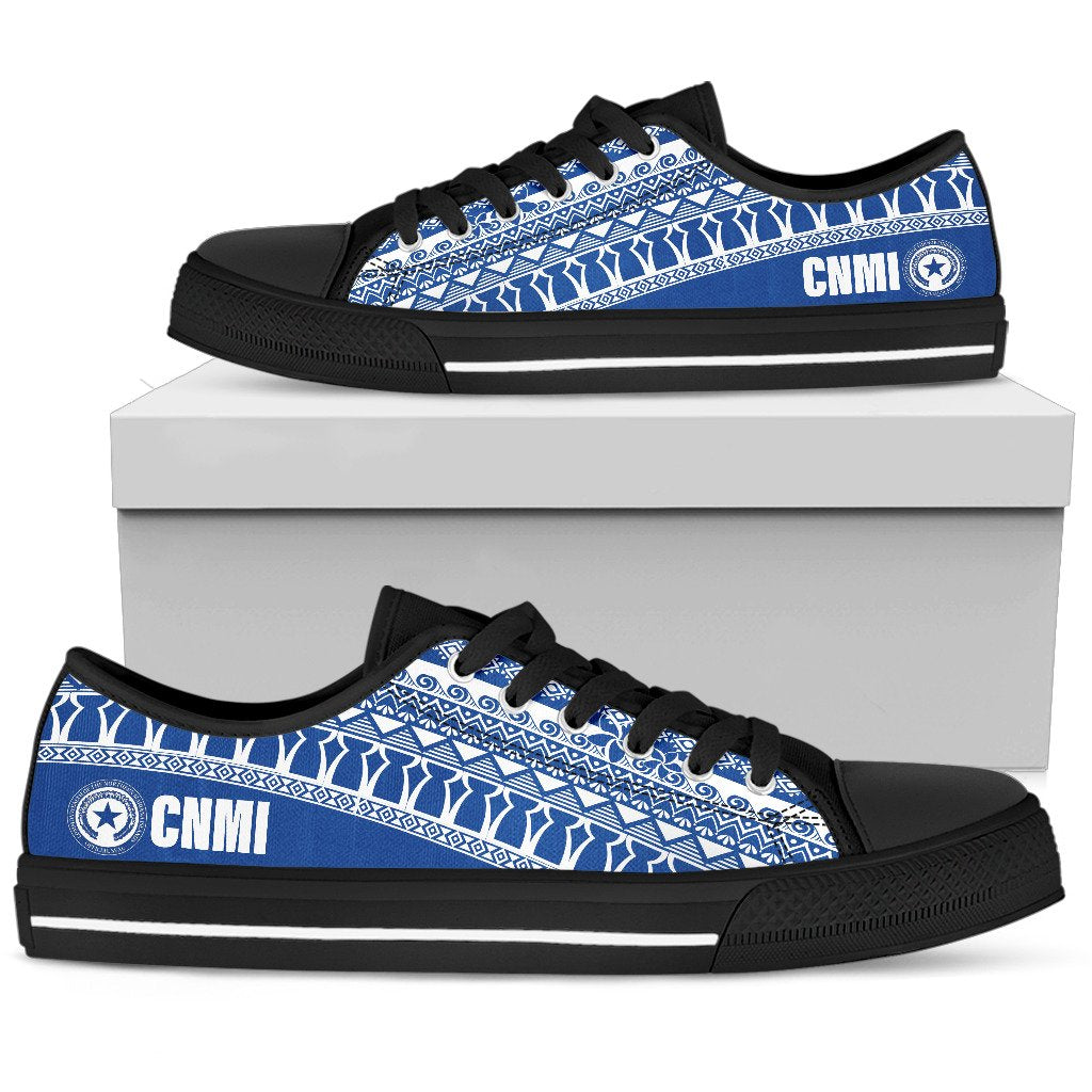 CNMI Low Top Shoes - Latte Stone Blue White - Polynesian Pride