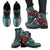 Cook Islands Leather Boots - Blue Turtle Tribal - Polynesian Pride