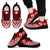 Tonga Rising Sneakers - Tonga Coat Of Arms & Polynesian Tattoo (Red) - A16 Unisex Black - Polynesian Pride