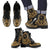 Chuuk Leather Boots - Tribal Gold Gold - Polynesian Pride