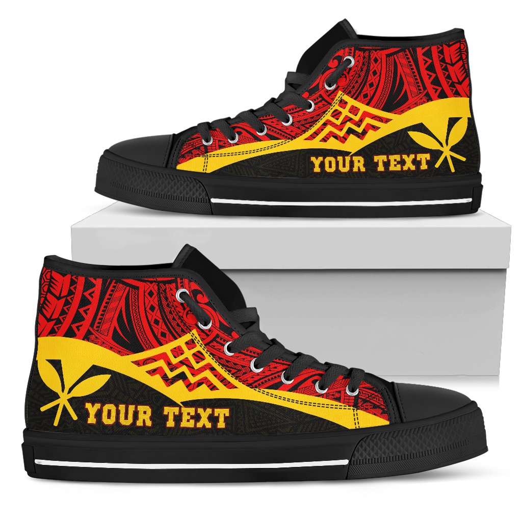 Hawaii Custom Personalised High Top Shoes - Protect Mauna Kea Unisex Black - Polynesian Pride