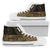 Chuuk State High Top Shoes - Gold Color Symmetry Style Unisex Black - Polynesian Pride