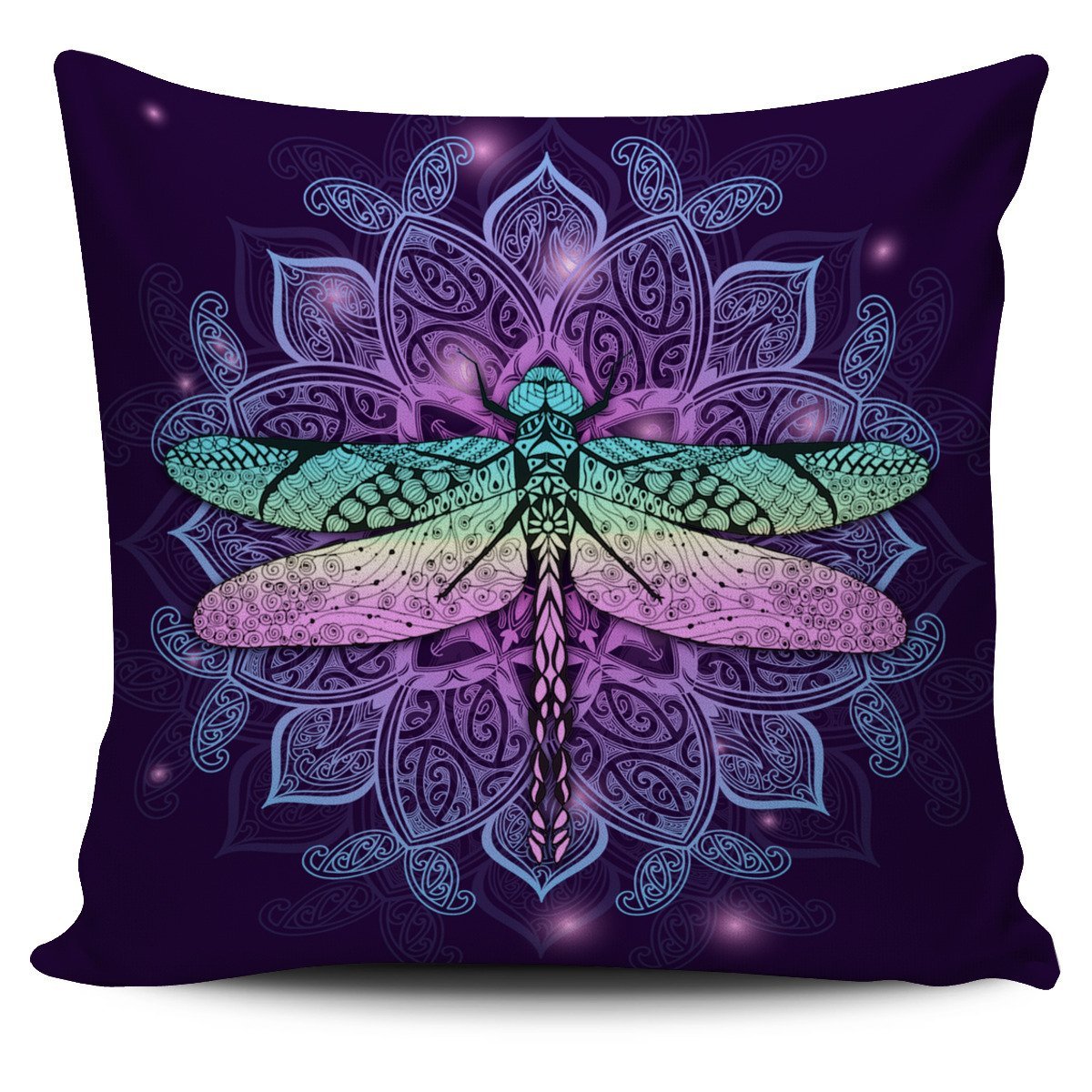 Maori Mandala Dragonfly Pillow Cover - Polynesian Pride