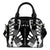 Society Islands Shoulder Handbag - Polynesian Tattoo Black One Size Black - Polynesian Pride