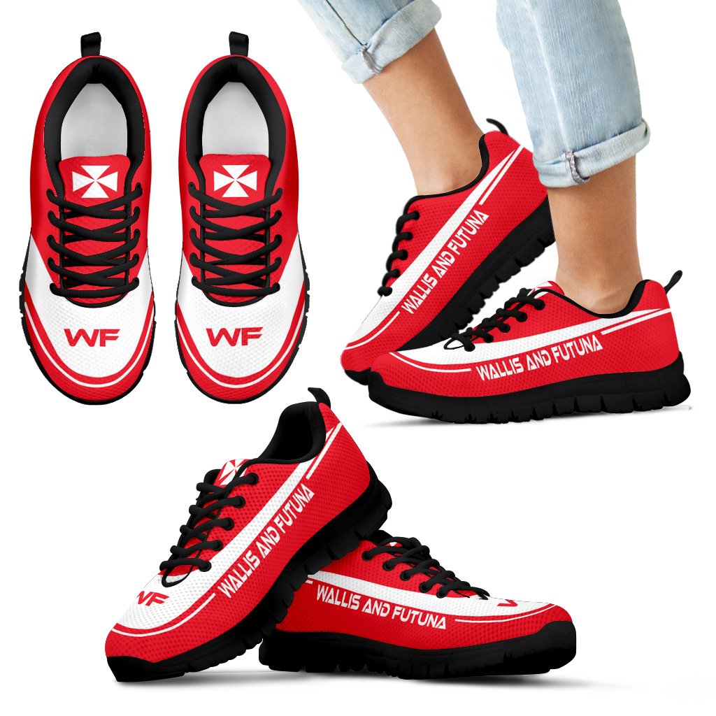 Wallis And Futuna Sneakers - Wallis And Futuna Coat Of Arms - Polynesian Pride