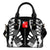 Wallis And Futuna Shoulder Handbag - Polynesian Tattoo Black One Size Black - Polynesian Pride