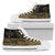 Kosrae State High Top Shoes - Gold Color Symmetry Style Unisex Black - Polynesian Pride