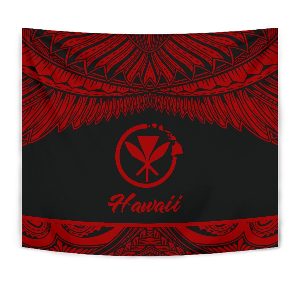 Hawaii Polynesian Tapestry - Hawaii Pride Red Version - Polynesian Pride