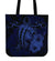 Hawaii Hibiscus Tote Bag - Harold Turtle - Blue Tote Bag One Size Blue - Polynesian Pride