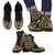 Marshall Islands Leather Boots - Tribal Gold Gold - Polynesian Pride