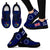 Cook Islands Blue Sneakers (Shoes) Women Black - Polynesian Pride