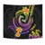 Polynesian Custom Personalised Tapestry - Plumeria Flowers with Spiral Patterns - Polynesian Pride